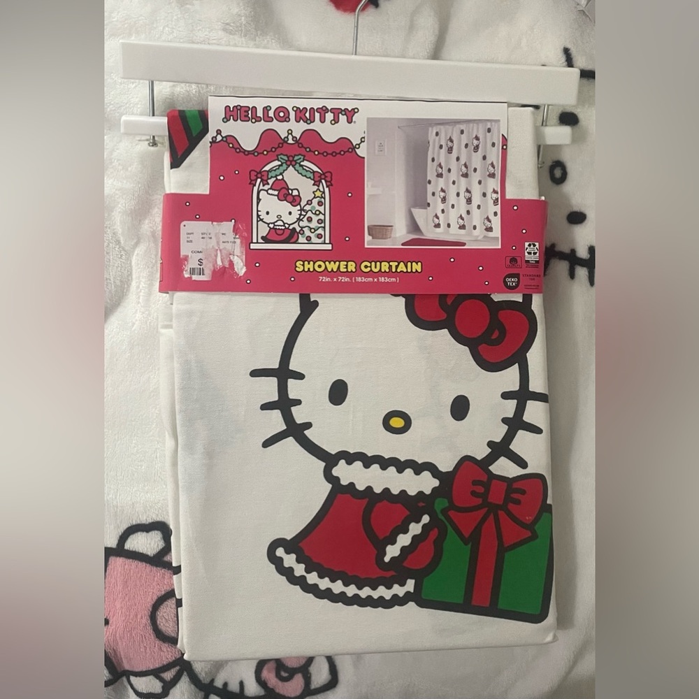 Hello Kitty Christmas Shower Curtain